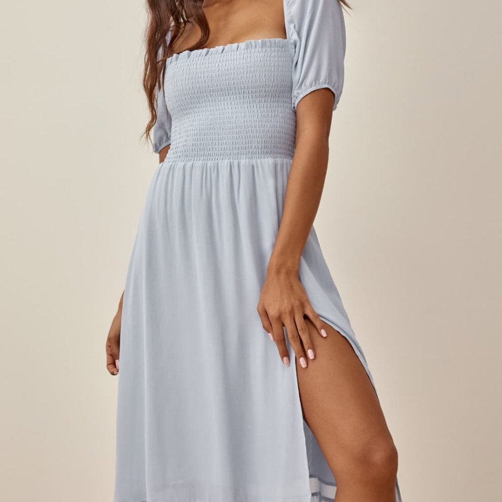 NWOT Reformation Meadow Dress Mineral